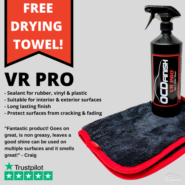 VR Pro Rubber & Vinyl Cleaner 1L + Free Drying Towel Deal
